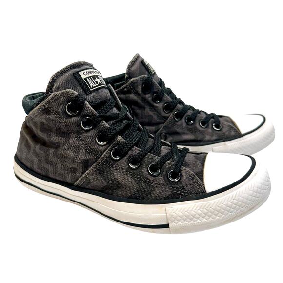 Converse Chuck Taylor All Star High Top Sneakers Women 7 Glam Dunk Distress Gray - Picture 4 of 11